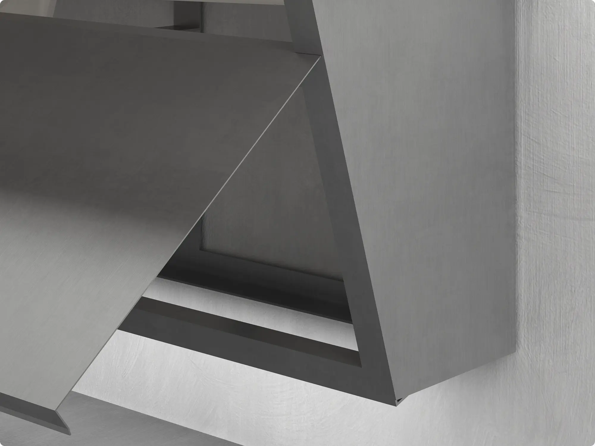 Stainless steel enclosure offering durability and a sleek finish for high-traffic commercial sink systems.