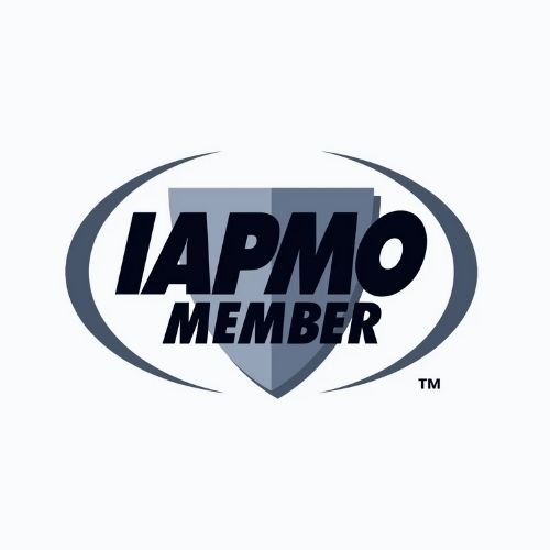 IAPMO Member logo, certifying compliance with international plumbing and mechanical standards.