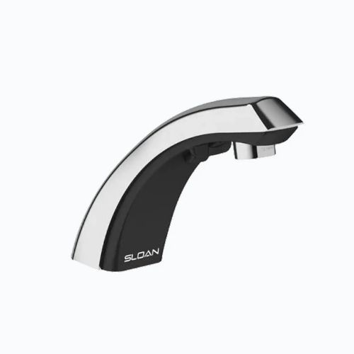 Sloan touchless faucet with chrome finish