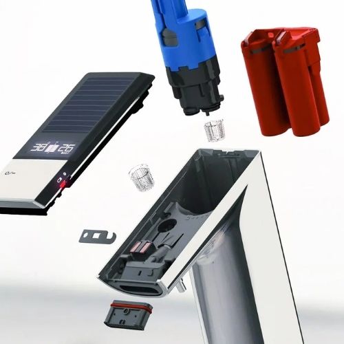Exploded view of Sloan sensor faucet components