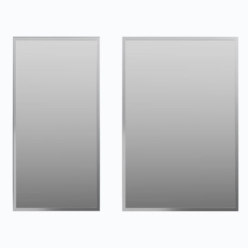 Two rectangular Sloan mirrors with slim metallic frames, set against a light background.