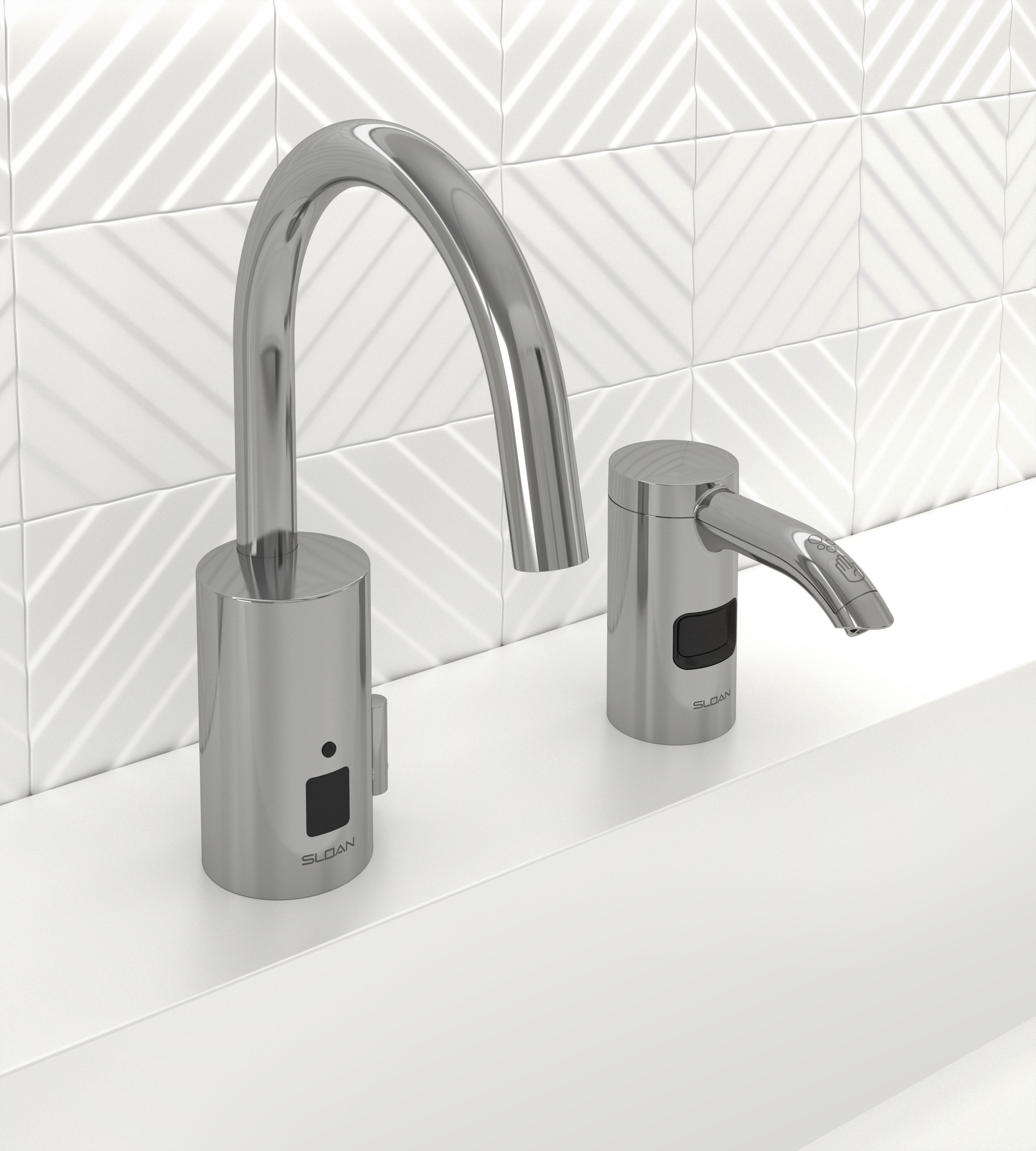 ESD-701 soap dispenser with faucet combo