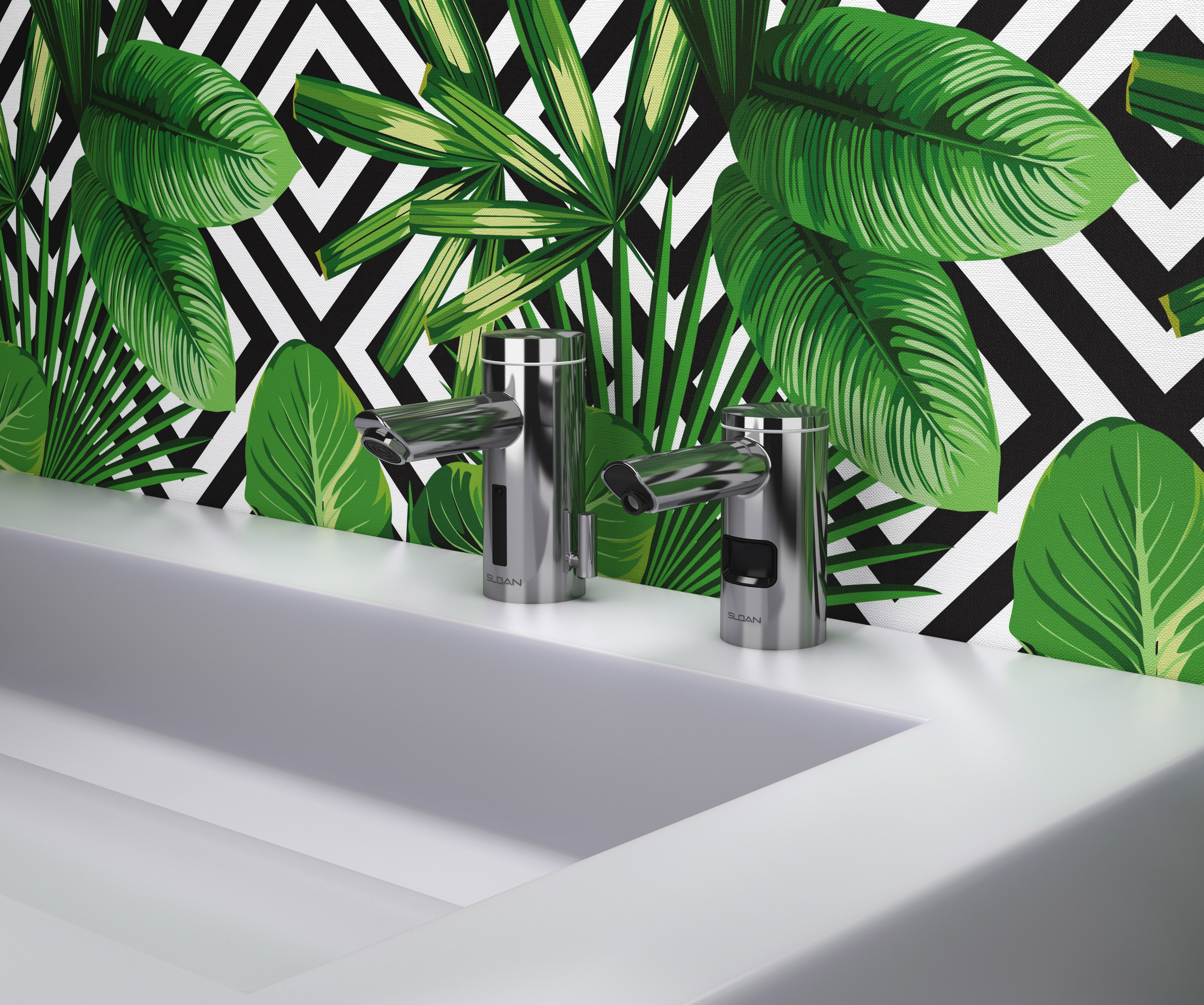 ESD-2001 soap dispenser with faucet combo