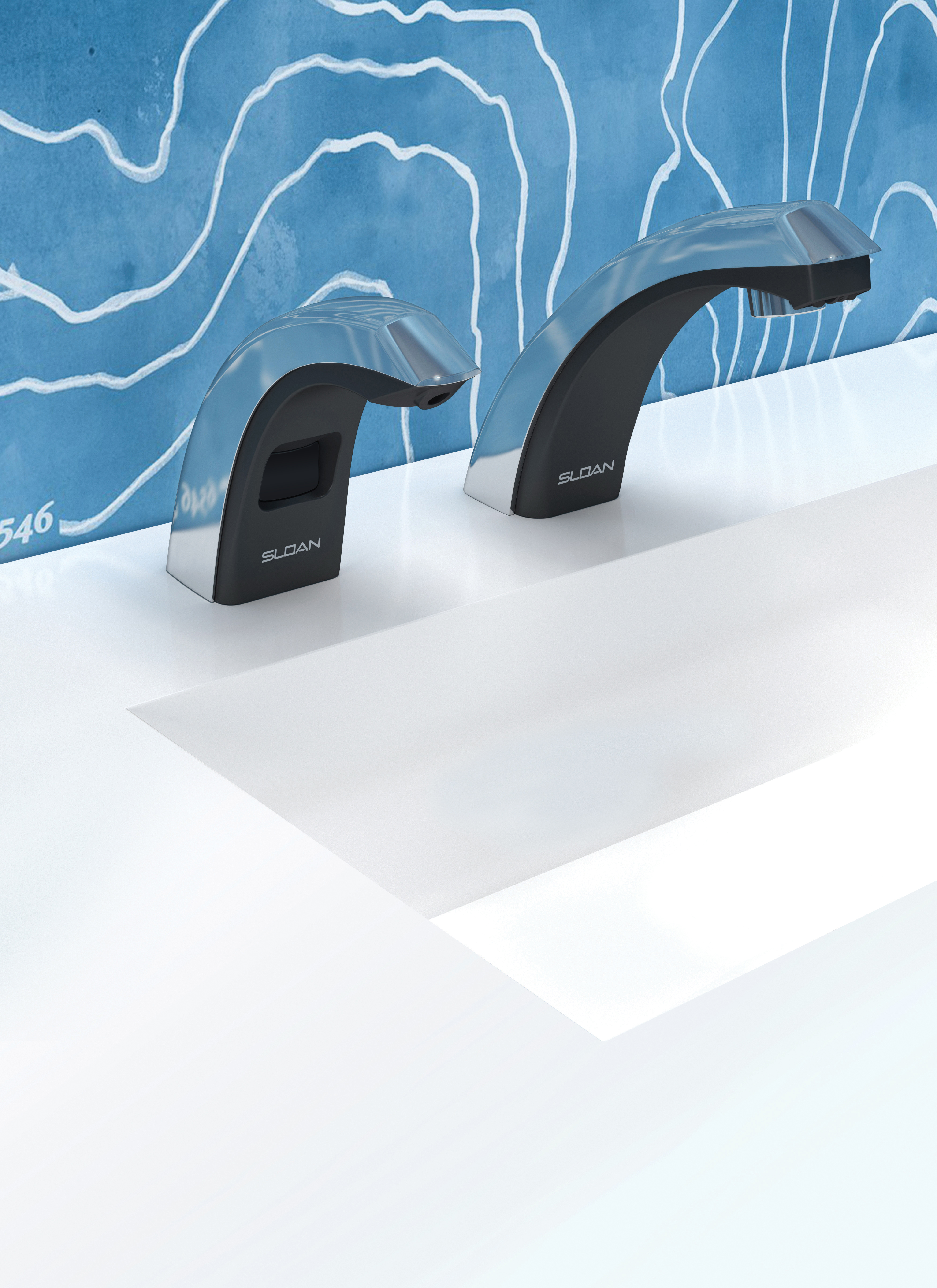 ESD-801 soap dispenser with faucet combo