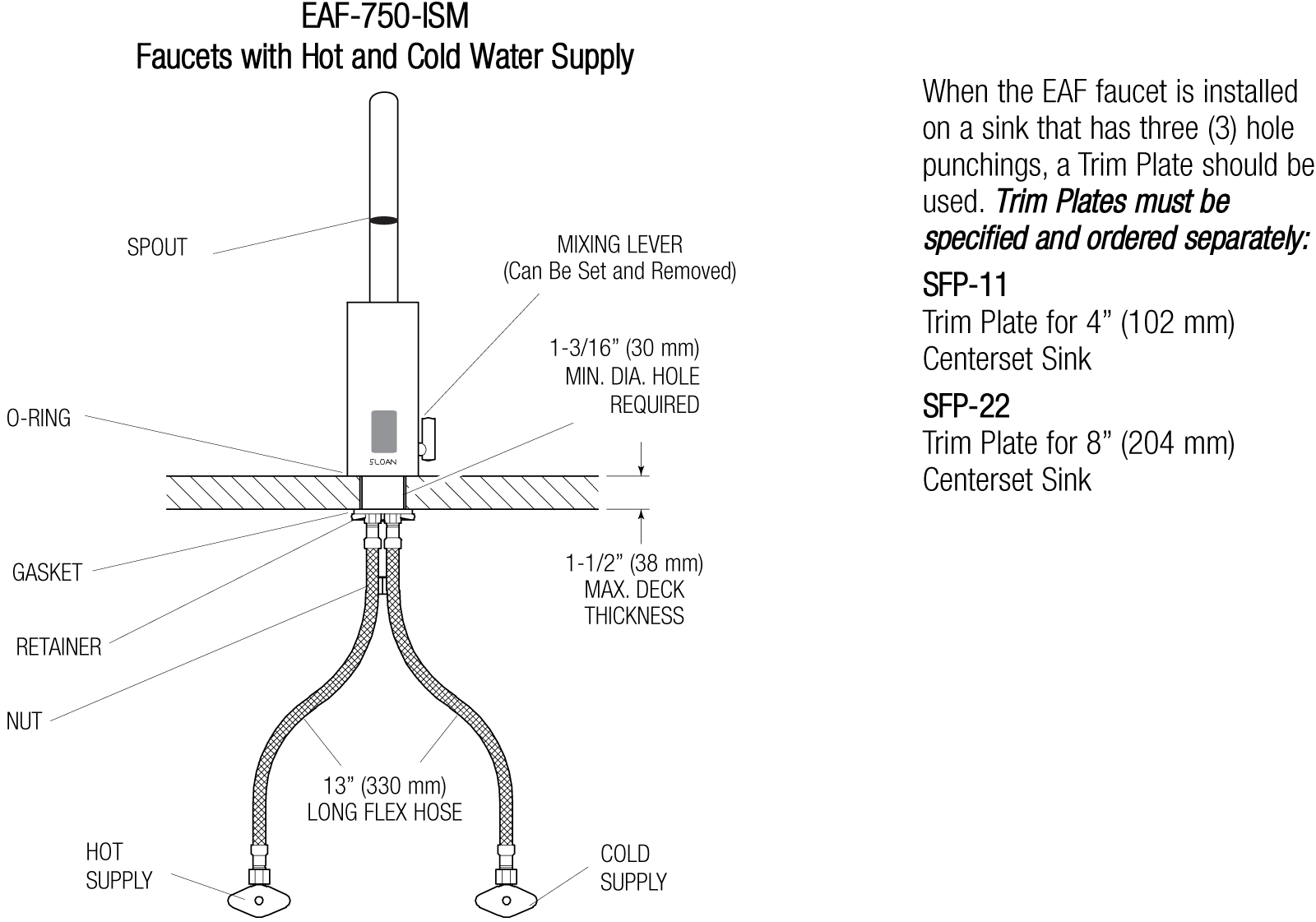 EAF-750 - Rough-In Parent