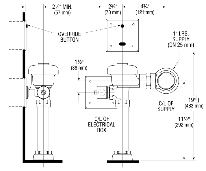 SLOAN 111 ESS - Rough-In Parent